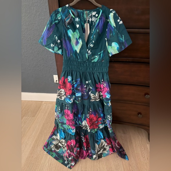 Anthropologie Somerset maxi dress short sleeve dress with pockets - Picture 2 of 2